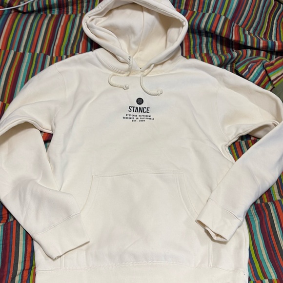 Stance Cream and Black Sweatshirt Hoodie - Picture 1 of 16